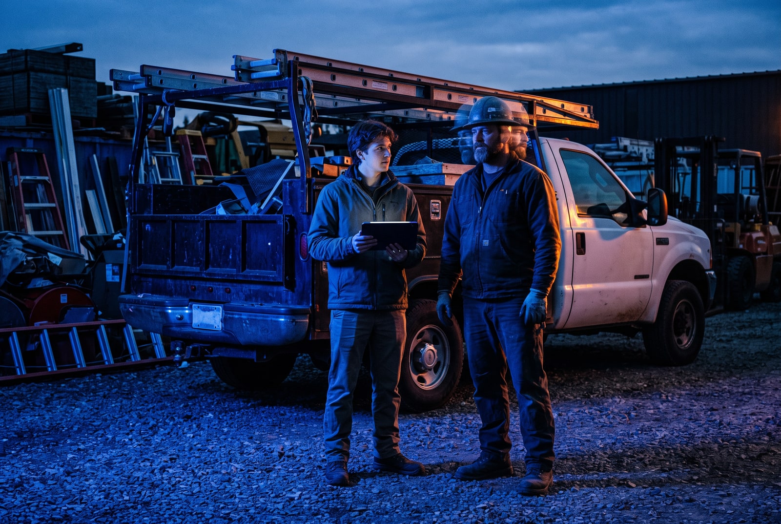 Contractor yard · on site
