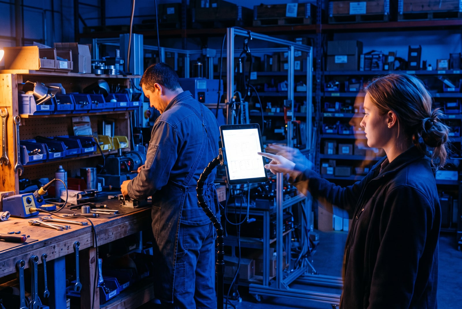 Shop floor · station tablet